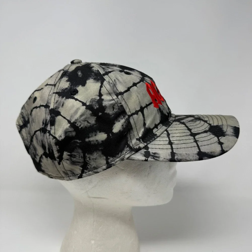 AC/DC Band Hat H3 Headwear Grey Black Tie Dye Red Logo Strapback Baseball Cap